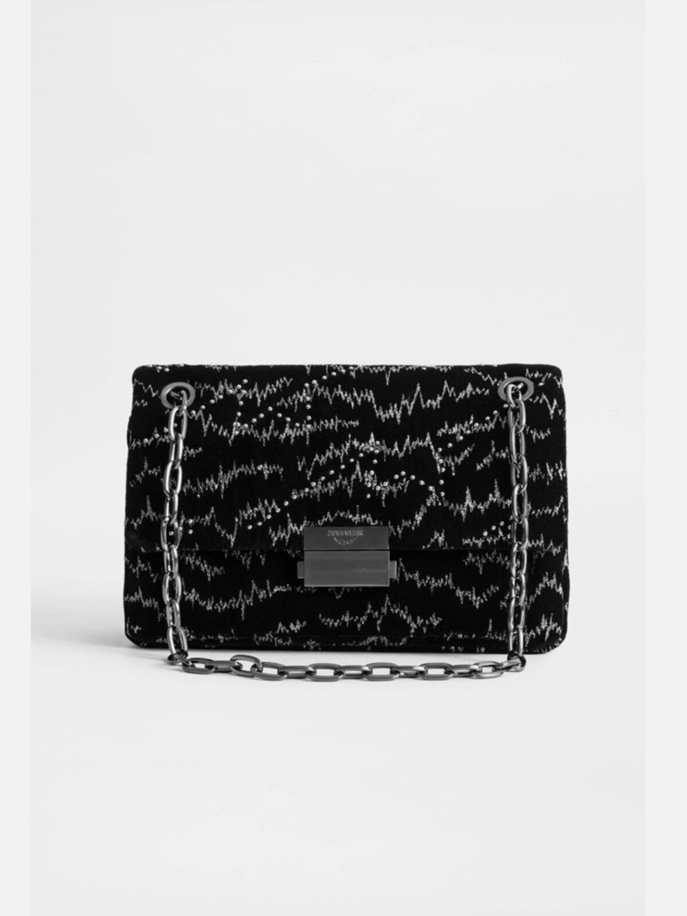 ZADIG AND VOLTAIRE Ziggy Velvet Bowie Bag
